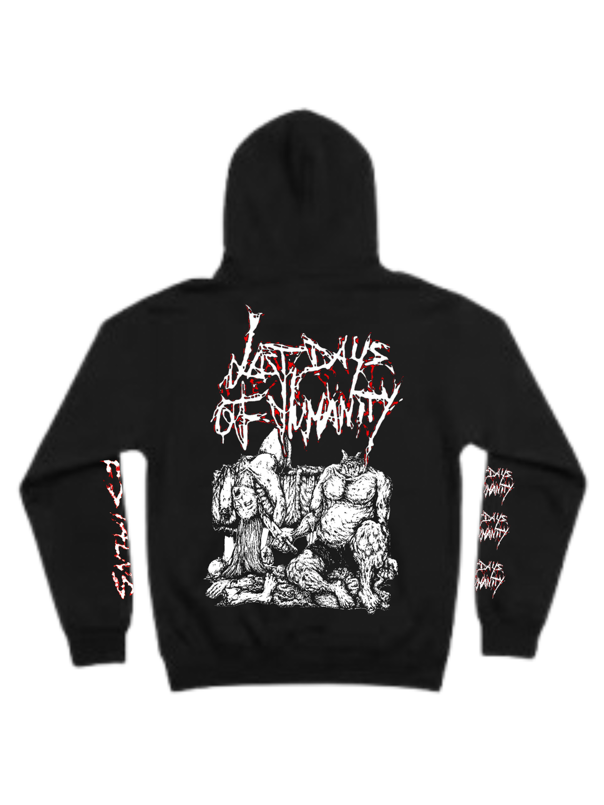 Last Days of Humanity “Visible Stains Slashes and Marks of Self Disgust” Hoodie