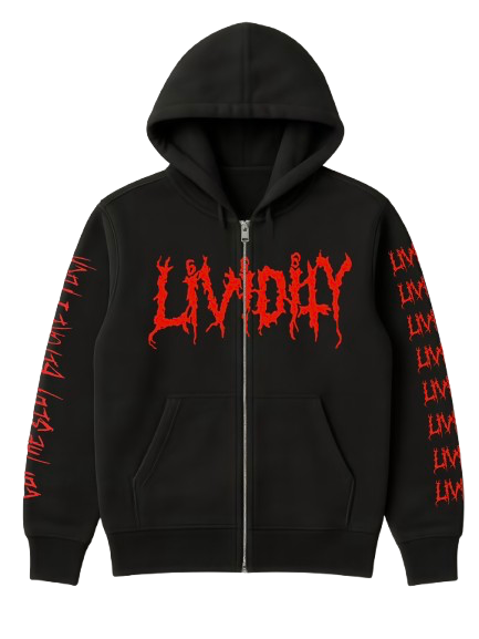 Lividity “Gut The Slut Before I Fuck” Zip Up Hoodie