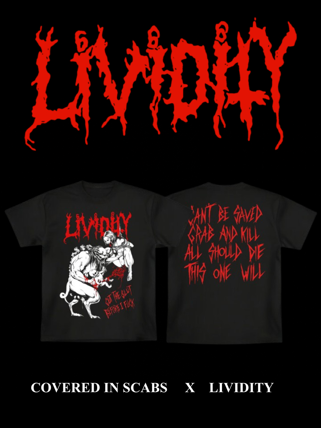 Lividity “Gut The Slut Before I Fuck” Shirt