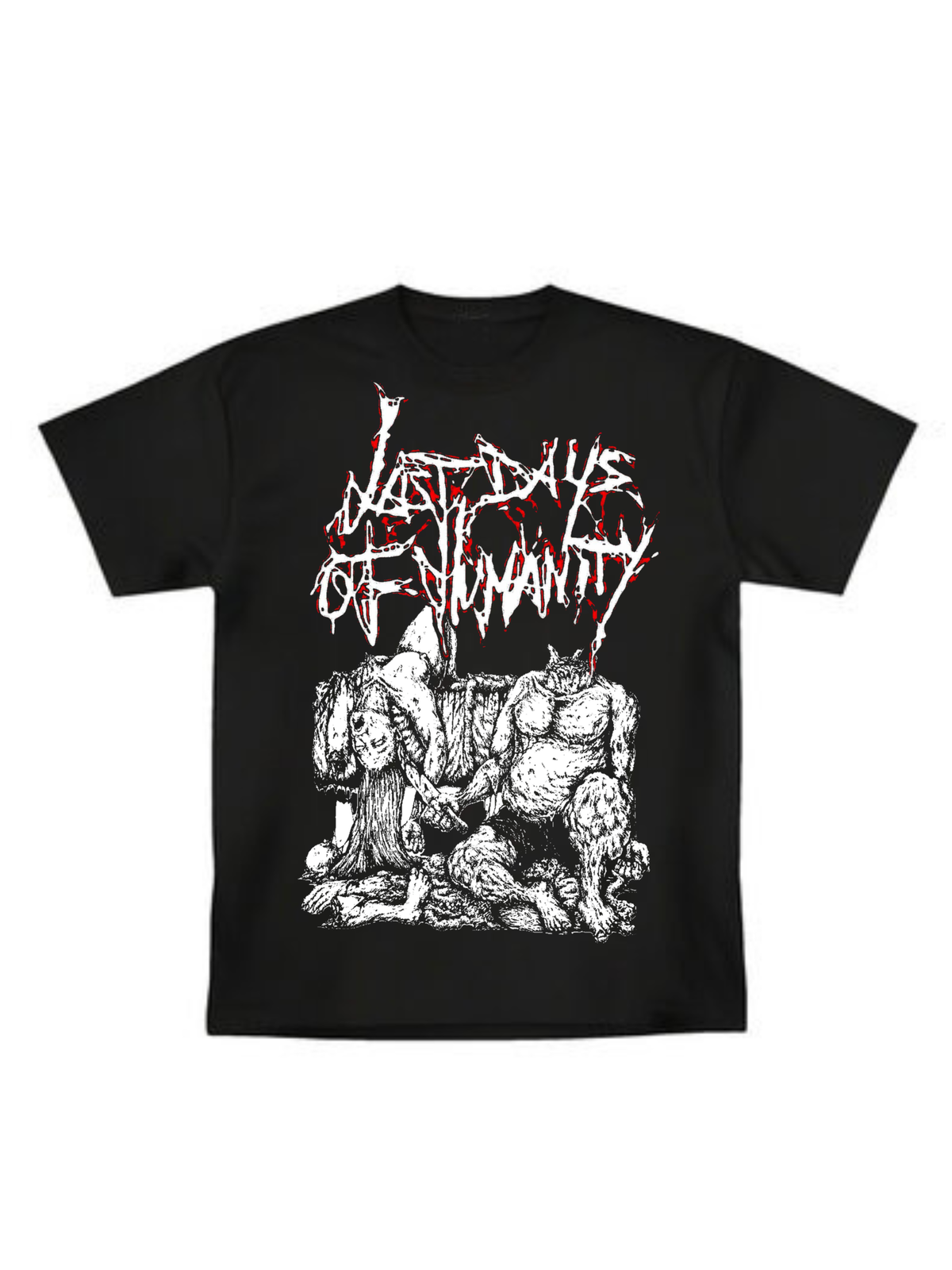 Last Days of Humanity “Visible Stains Slashes and Marks of Self Disgust” Shirt